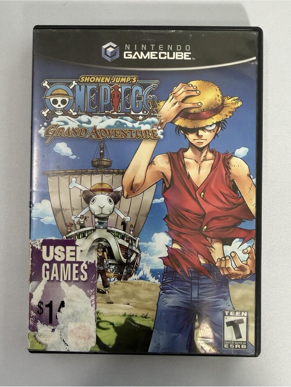One Piece: Grand Adventure - Nintendo GameCube, 2006 - No Manual - Tested!
